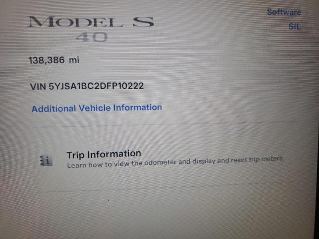 2013 TESLA MODEL S #3294243886