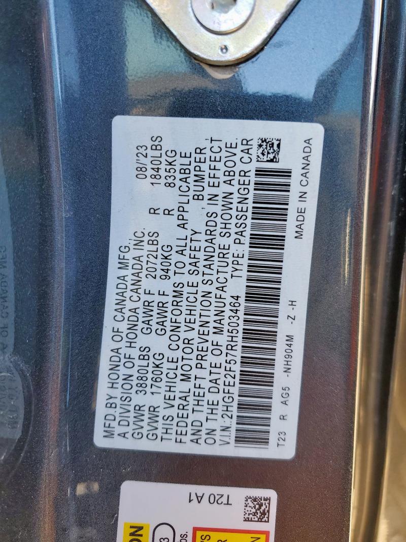 2024 HONDA CIVIC SPOR #3291317135