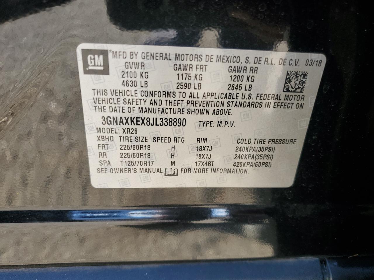 CHEVROLET EQUINOX LT