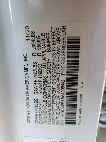 2021 HONDA ACCORD TOU #3294098943