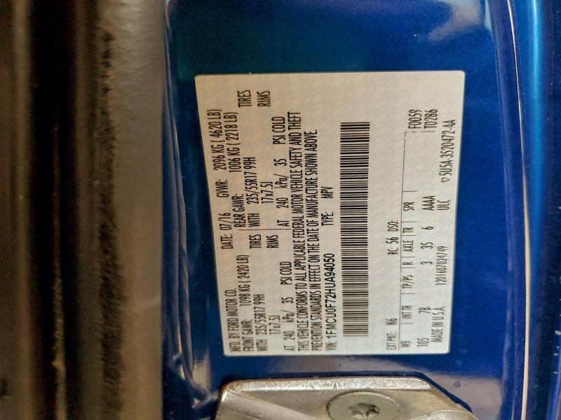 2017 FORD ESCAPE S #3304817559