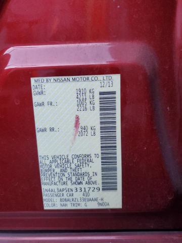 2014 NISSAN ALTIMA 2.5 #3298261021