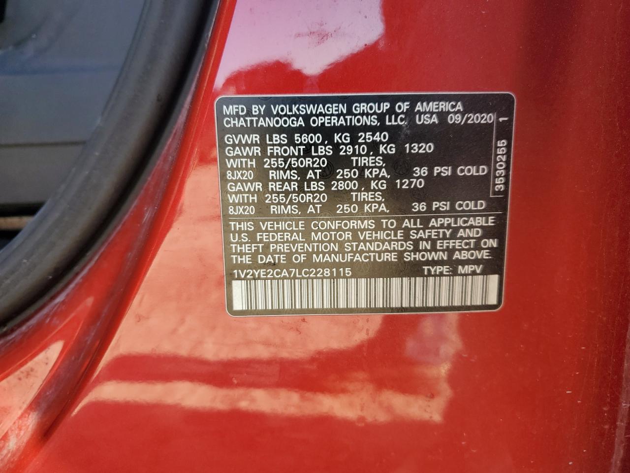 VOLKSWAGEN ATLAS CROSS SPORT SE