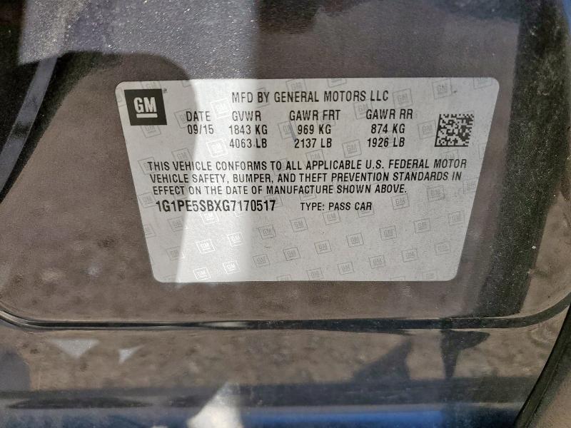 2016 CHEVROLET CRUZE LIMI - 1G1PE5SBXG7170517