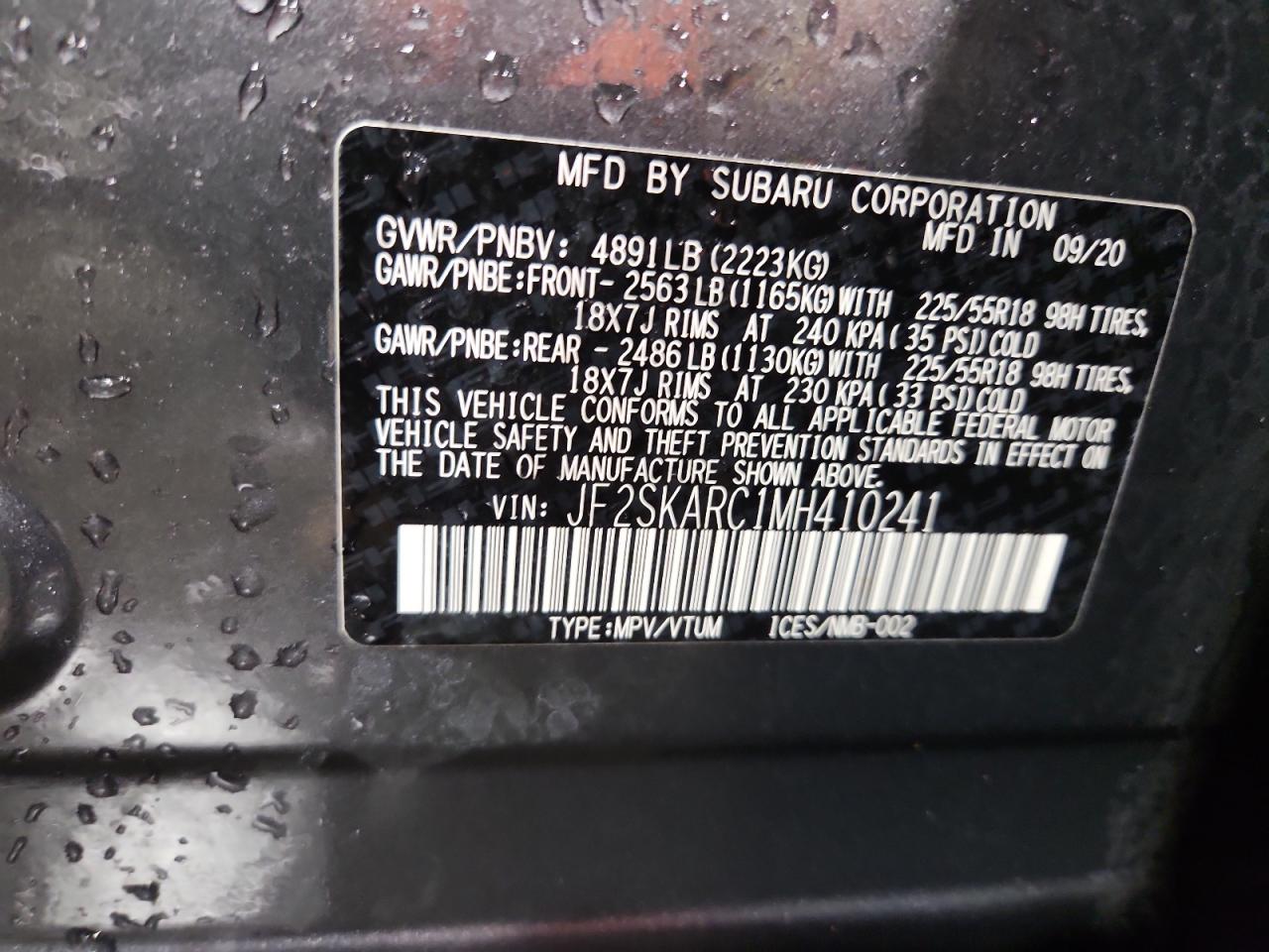 SUBARU FORESTER SPORT