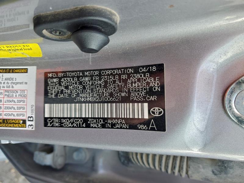 2018 TOYOTA C-HR XLE #3302915081