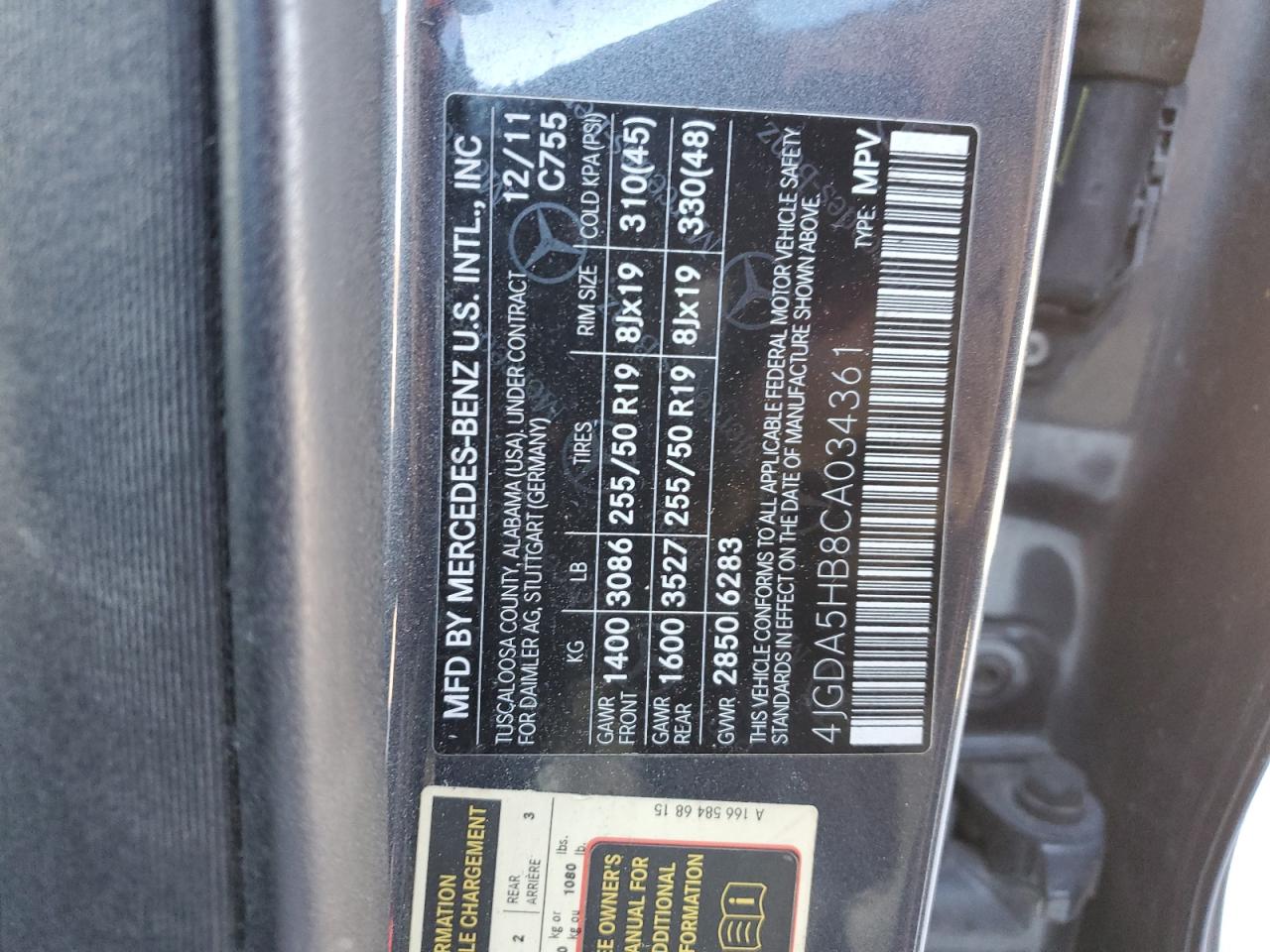 MERCEDES-BENZ M-CLASS 350 4MATIC