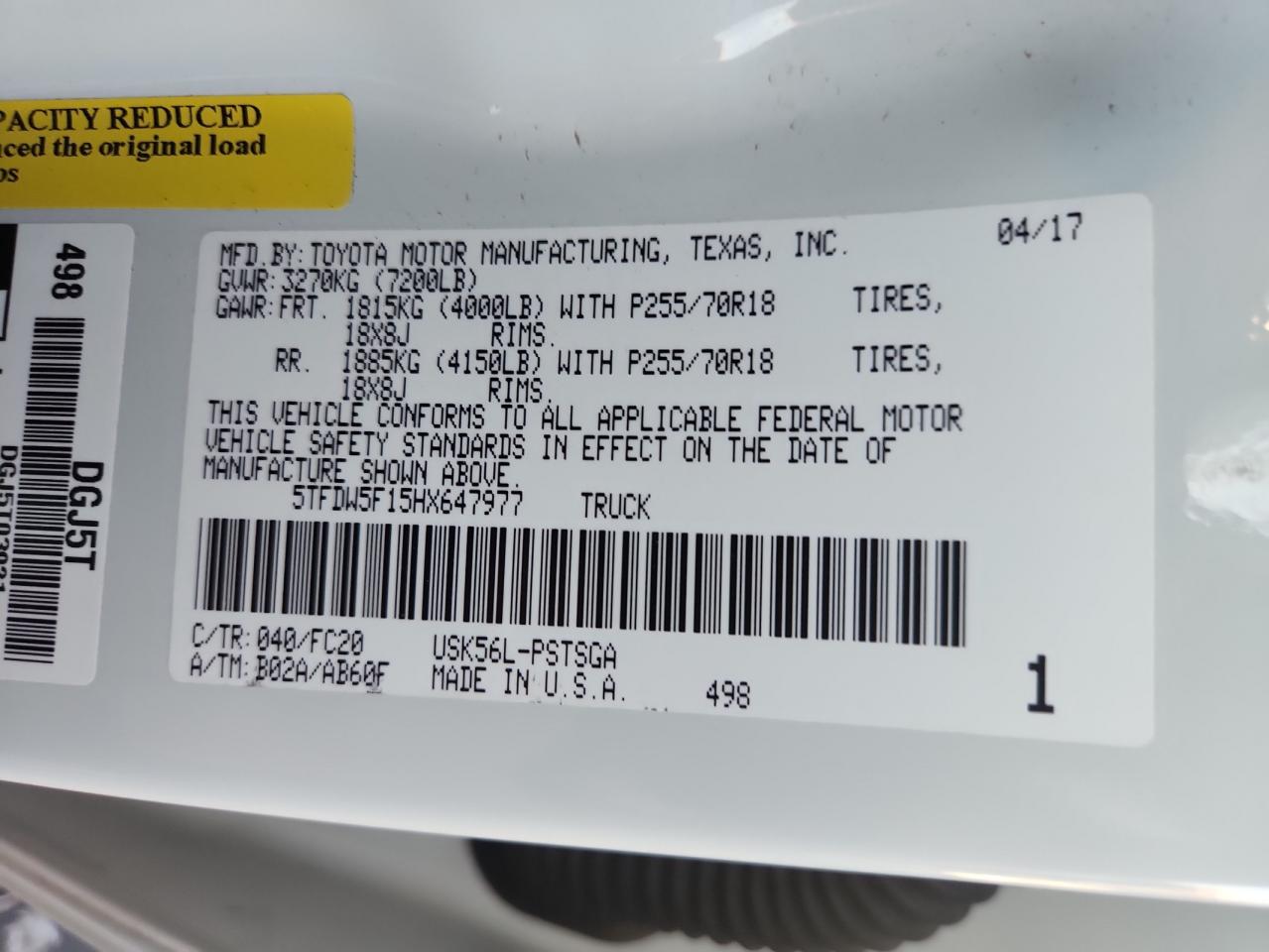 TOYOTA TUNDRA CREWMAX SR5