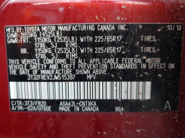 2018 TOYOTA RAV4 LE #3310302094