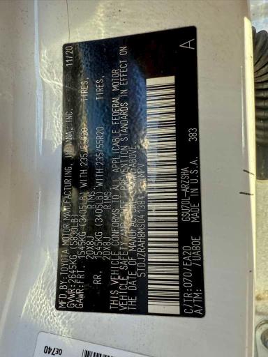 2021 TOYOTA HIGHLANDER #3308397284