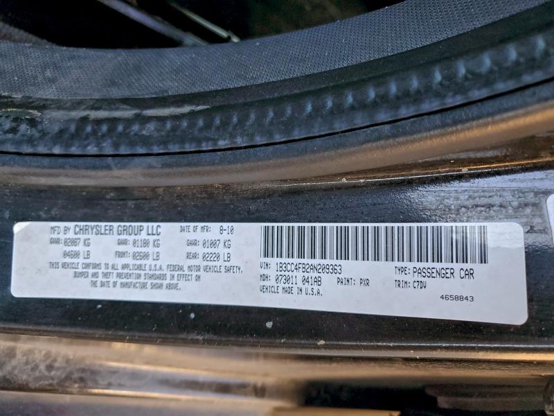 2010 DODGE AVENGER SX #3302810887