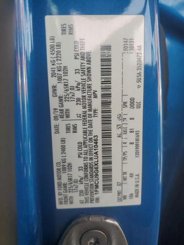 2020 FORD ESCAPE SE #3301866960