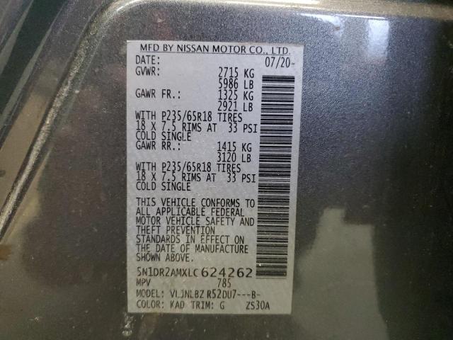 2020 NISSAN PATHFINDER - 5N1DR2AMXLC624262