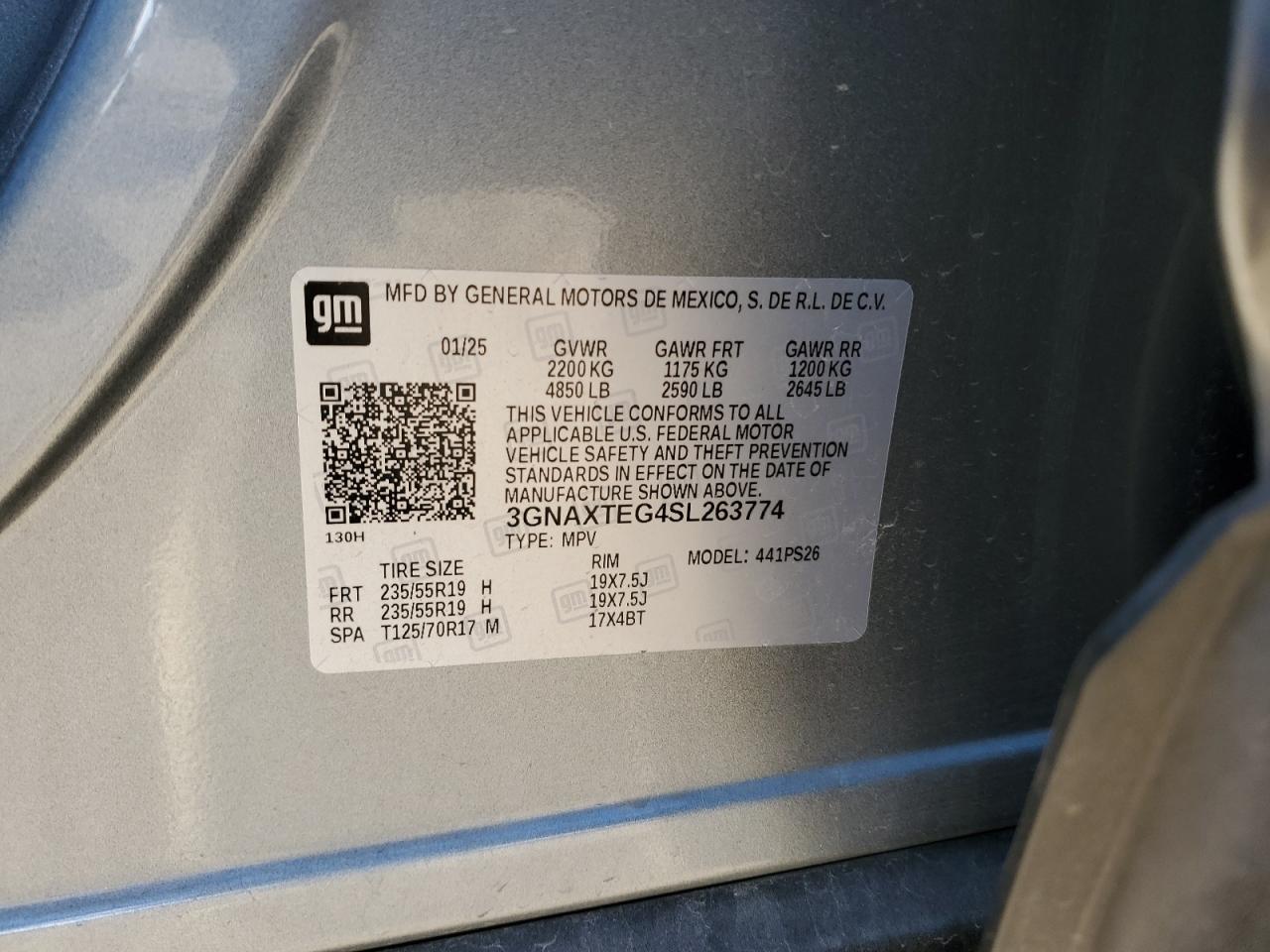 CHEVROLET EQUINOX RS