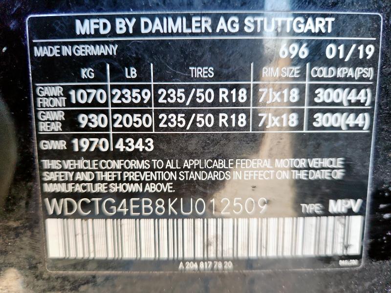 2019 MERCEDES-BENZ GLA 250 #3284736528