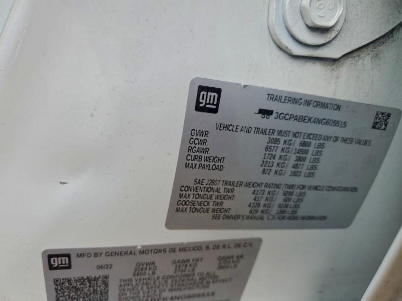 2022 CHEVROLET SILVERADO #3303744426