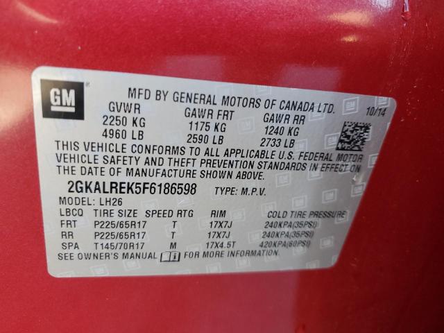 2015 GMC TERRAIN SL #3286768293