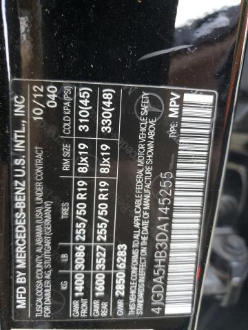 2013 MERCEDES-BENZ ML 350 4MA #3302868897