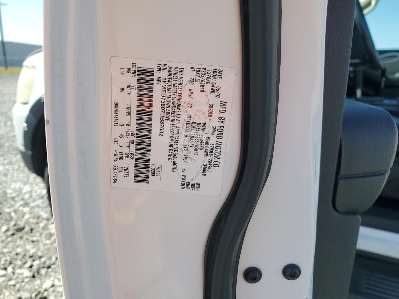 Lot #3291221966 2007 FORD EXPLORER X