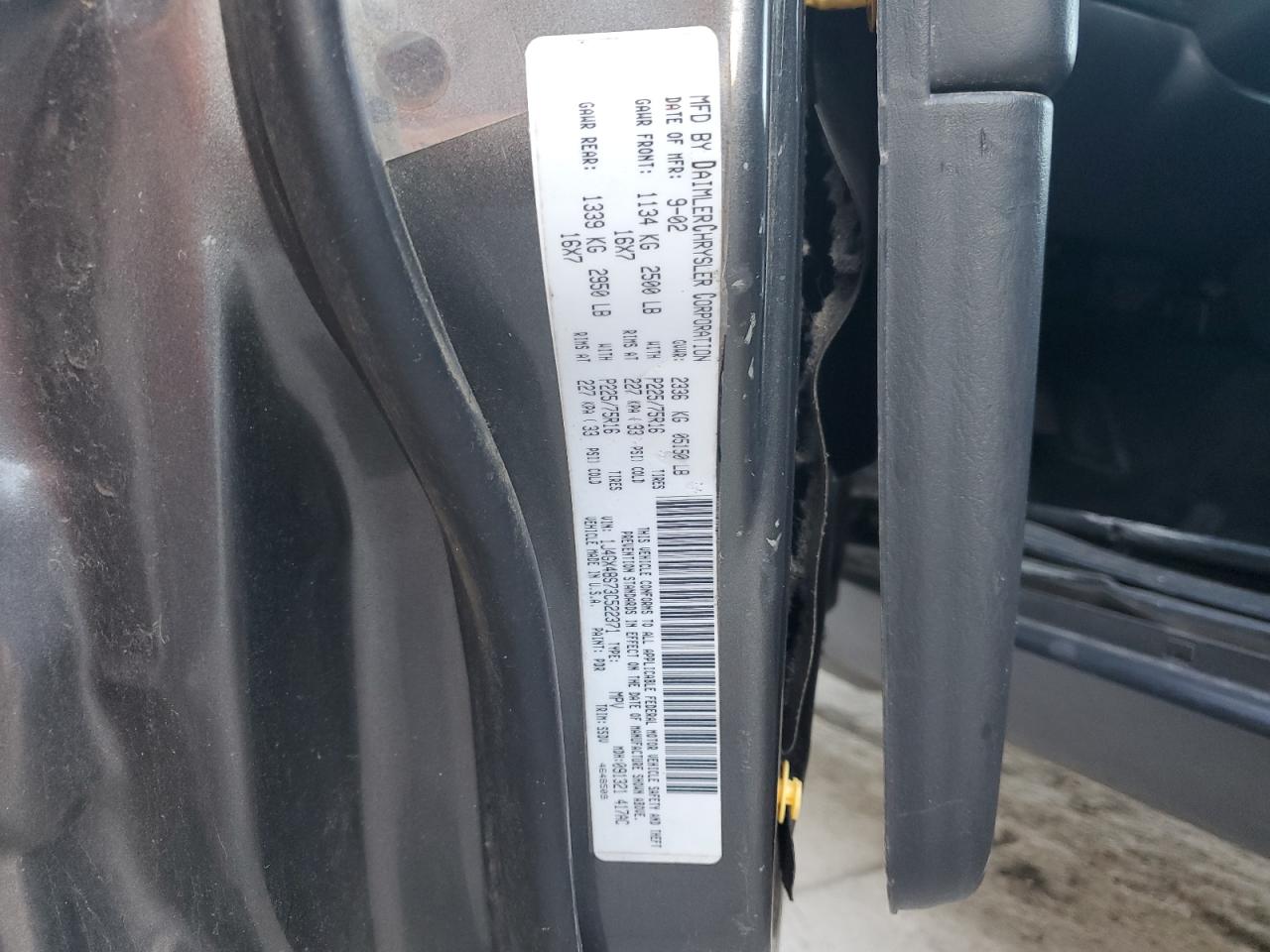 Lot #3282744288 2003 JEEP GRAND CHER