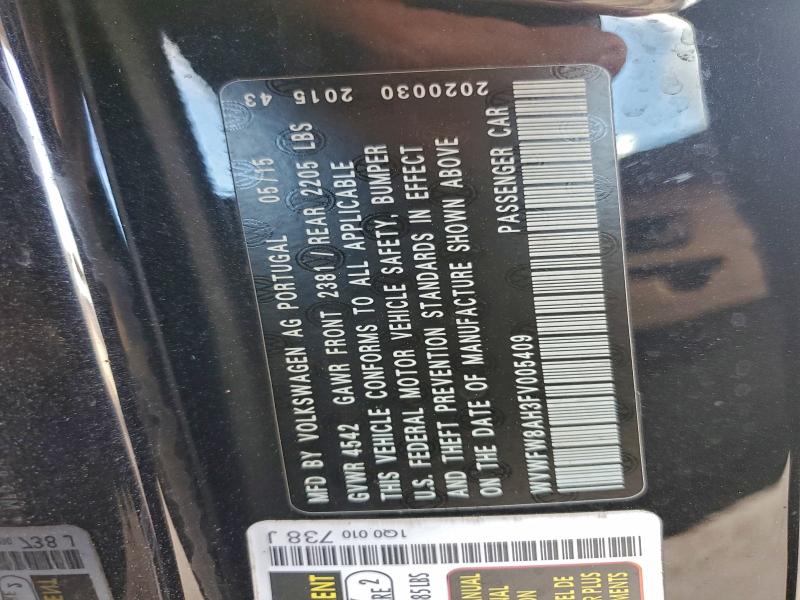 2015 VOLKSWAGEN EOS LUX #3304449595