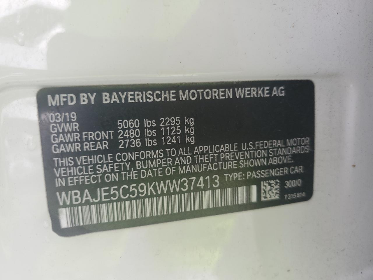 BMW 5 SERIES I