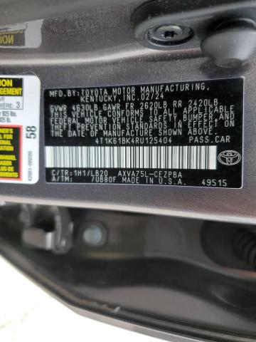 2024 TOYOTA CAMRY XSE #3304671917