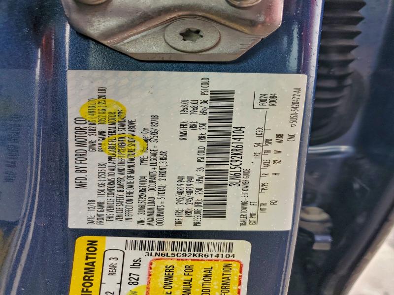 2019 LINCOLN MKZ #3304859554