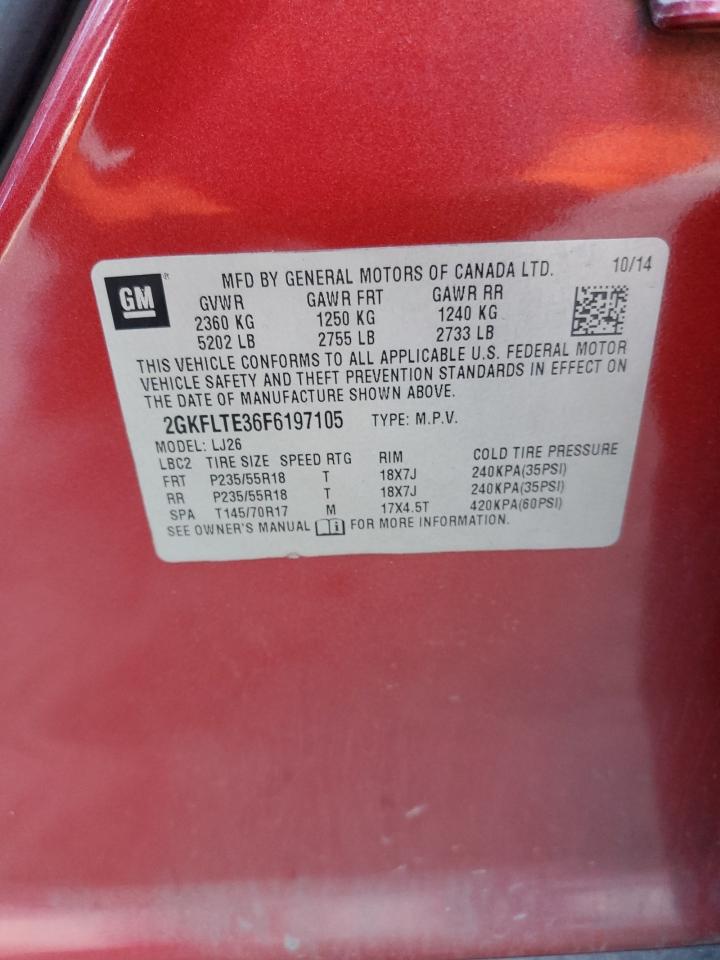 Lot #3302860896 2015 GMC TERRAIN SL