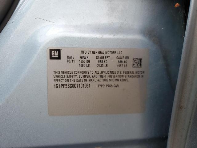 2012 CHEVROLET CRUZE LT #3301590622