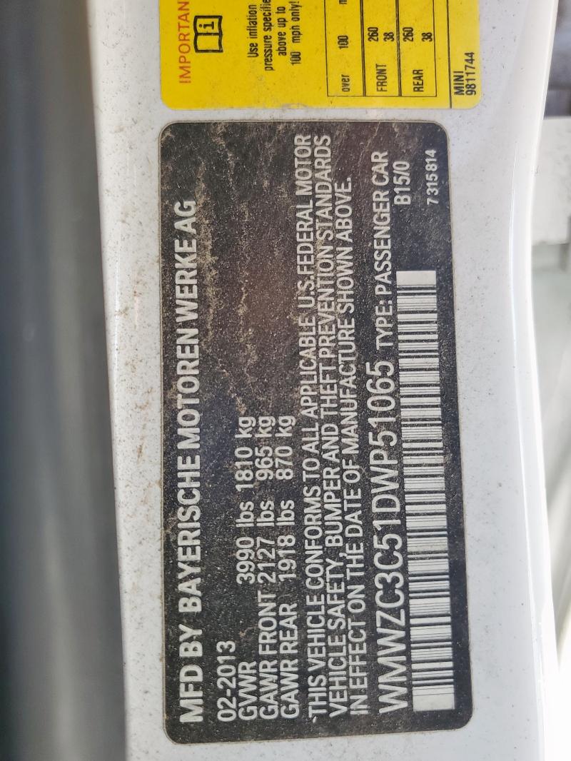 2013 MINI COOPER S C #3297270479