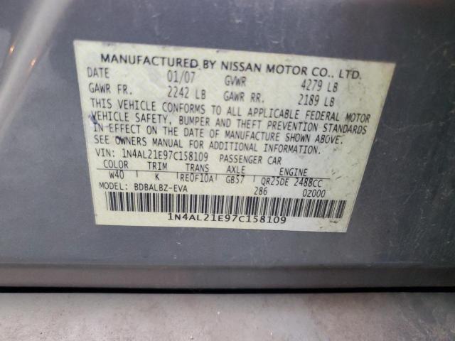 2007 NISSAN ALTIMA 2.5 #3292437714