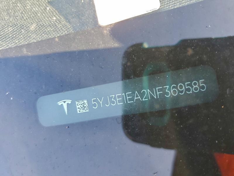 2022 TESLA MODEL 3 #3302738022