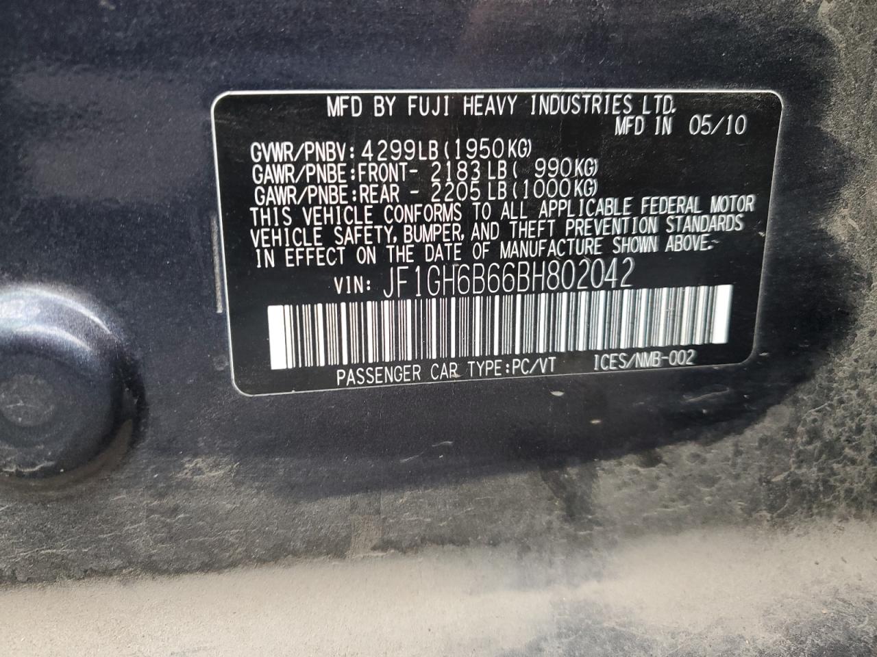 SUBARU IMPREZA 2.5I PREMIUM