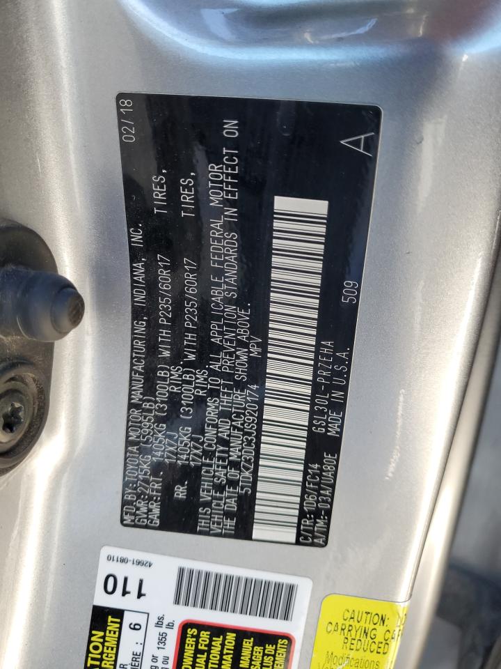 Lot #3292749777 2018 TOYOTA SIENNA LE