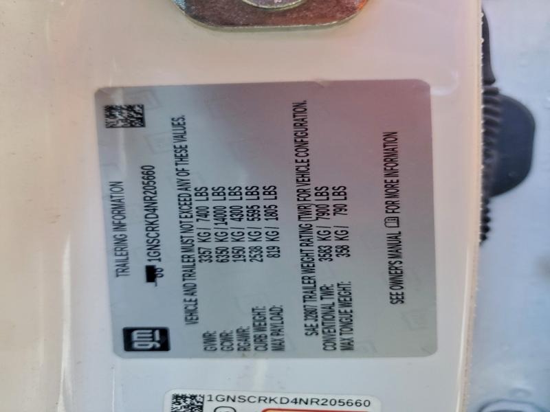 2022 CHEVROLET TAHOE C150 #3284044800