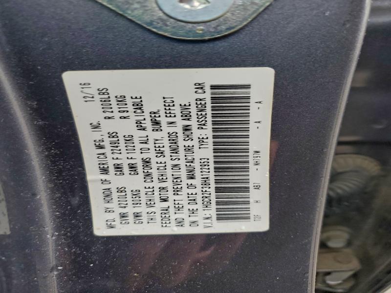 2017 HONDA ACCORD LX #3297048533