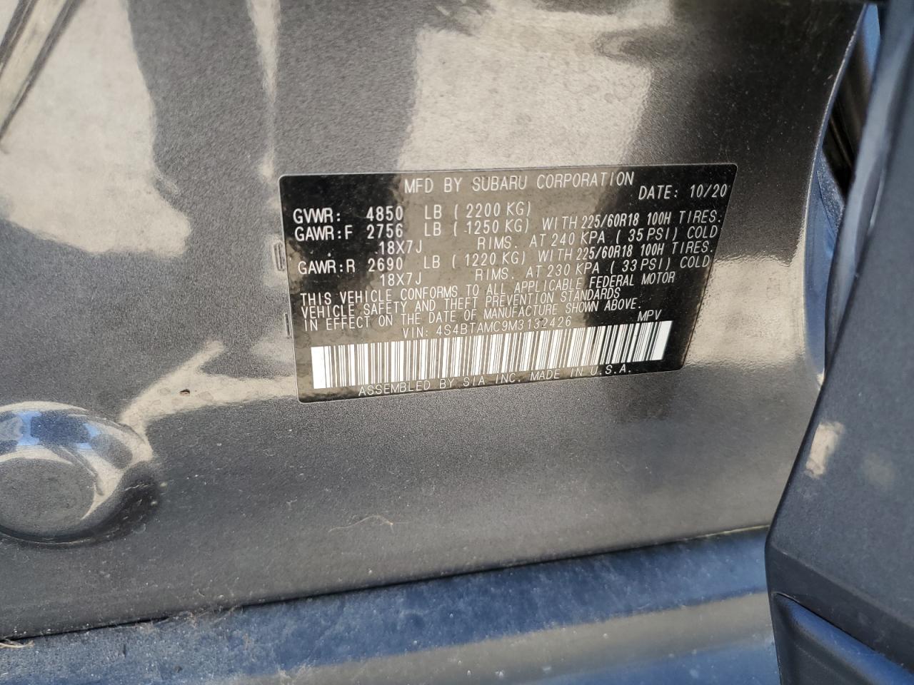 SUBARU OUTBACK LIMITED