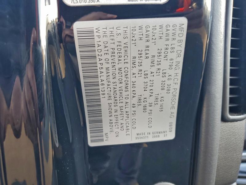 2010 PORSCHE CAYENNE GT #3303924740