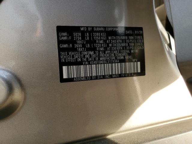 2020 SUBARU OUTBACK LI #3291334148