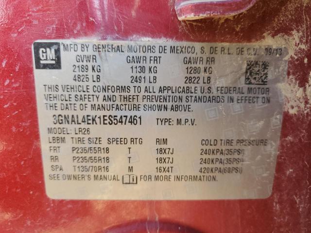 2014 CHEVROLET CAPTIVA LT #3284943932