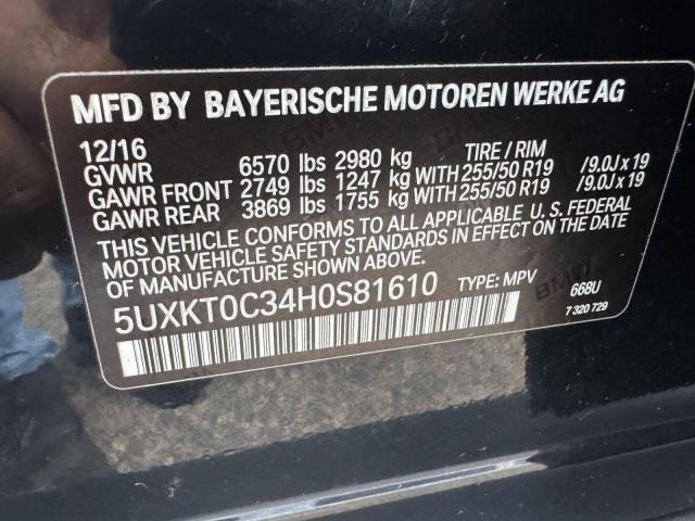 2017 BMW X5 XDR40E 5UXKT0C34H0S81610