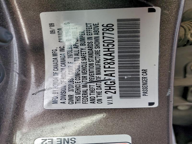 2010 HONDA CIVIC EX #3301983486