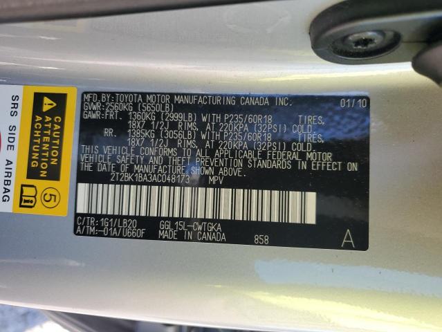 2010 LEXUS RX 350 - 2T2BK1BA3AC048173