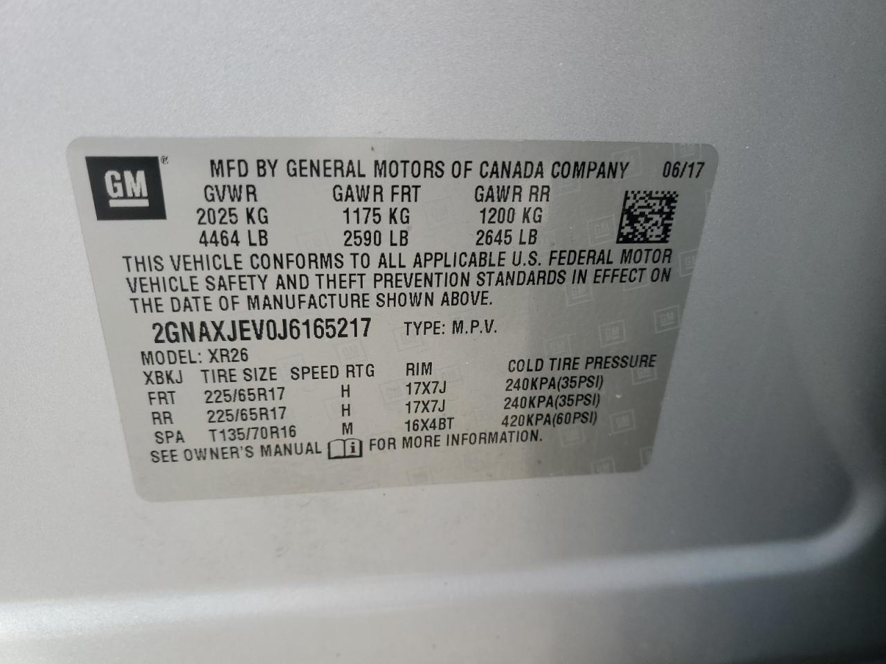 CHEVROLET EQUINOX LT