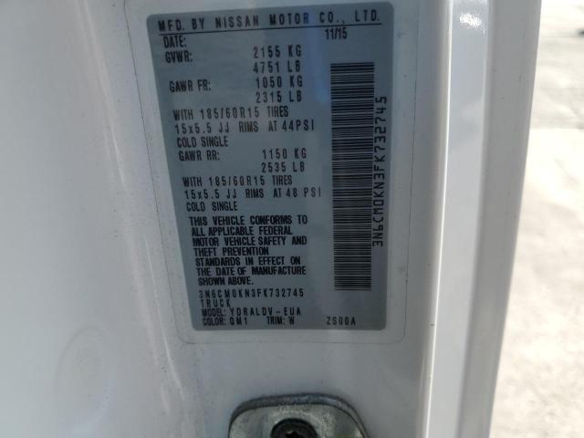 2015 NISSAN NV200 2.5S #3316815402