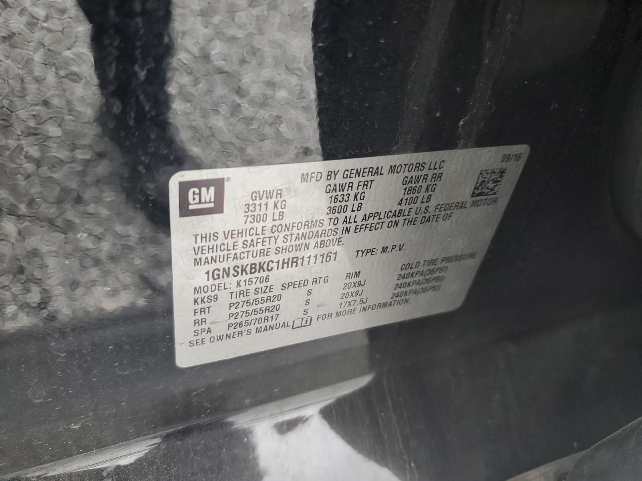 CHEVROLET TAHOE K1500 LT