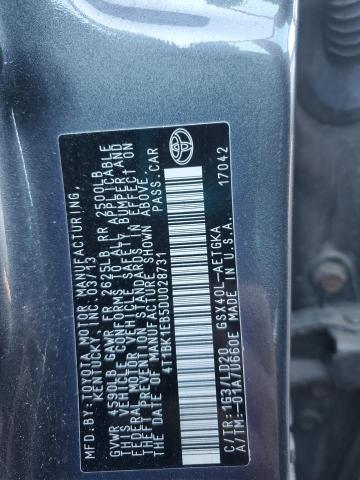 2013 TOYOTA AVALON BAS #3312470610