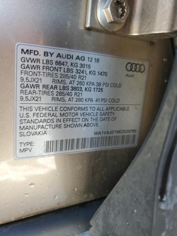 2019 AUDI Q7 PRESTIG #3297921849