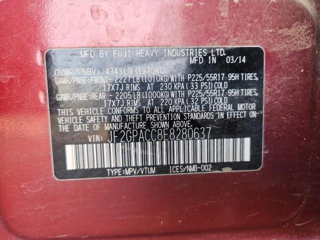 2014 SUBARU XV CROSSTR #3294813761